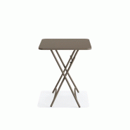 Table de bistrot pliable 60x60 cm en métal Breeze Cappuccino_2