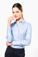 Chemise manches longues sans repassage femme - Réf: K538 - Kariban en 100% coton micro sergé_2