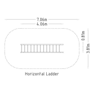 Equipement de fitness extérieur - Gym Horizontal Ladder - 8036730 - Hags - Échelle horizontale pour renforcement musculaire_2