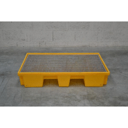 Bac de rétention PE 1240x840x230 + caillebotis - 120L - Caillebotis polyéthylène_2