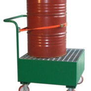 Chariot de rétention pour manutention de fûts et bidons de 220 L_2