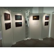 Panneaux d'exposition faciles à monter et manipuler pour galeries d'art
