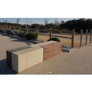 Banc public Banblock - Béton design avec options de sécurité et traitements anti-graffiti_2