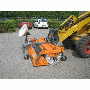 Balayeuse avec cuve collectrice KM 90 - Knikmops Rollmops, transmission hydraulique et brosses interchangeables_2