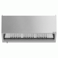 Hotte caisson inox statique 1m60 avec filtre et éclairage | Profondeur 900 mm_2