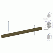 Butoir en bois rond pour parking_2