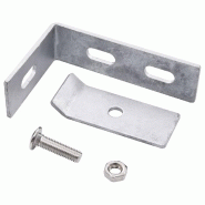 Vidaxl ensemble de 10 connecteurs d'angle mural argenté 144503_2