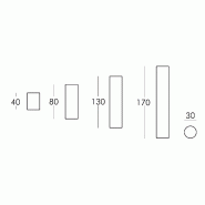 Lampadaire design Fluo - Slide - 80 cm_2