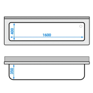 Plonge batterie 180x60cm sur meuble 1 cuve_2