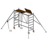 Échafaudage roulant nova - fortal sa - charge d’exploitation 200 kg/m²_2