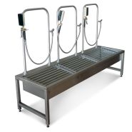 Lux station de lavage de bottes - Acier inox 1.4301 - 1 à 3 places de lavage_2