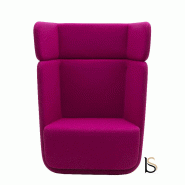 Fauteuil Softline Basket- 1 place - Feld rose 629, Haut_2