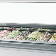 Vitrine ventilée pour glace MILLENNIUM LX24 (1300 / 241 L) Blanc TEFCOLD_2