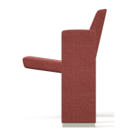 Fauteuil Ventinove - confortable pour salle de conférence avec assise rabattable et grande tablette écritoire A4 anti-panique_2