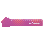 Règle flexible 15 cm en plastique - Forme maison personnalisable en quadri avec marquage UV LED_2