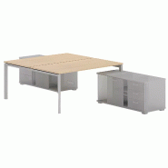 Bench vis-à-vis 2 postes piètement fermé sur 2 crédences So Martos_2