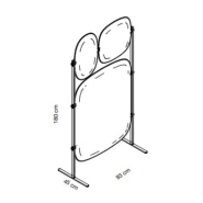 Cloison acoustique design FLOCON - 3 panneaux de différentes tailles - Référence 8039 FR207_2