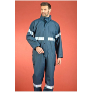 Combinaison de pluie multirisques ATEX - Réf. Copfra* - Polyester enduit PVC ignifugé, bandes rétroréfléchissantes_2