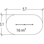 Espalier double Junior - Parcours de santé métal Proludic - JPS11-J-M - 2,70 m de largeur - Pour 2 joueurs - Dès 6 ans_2