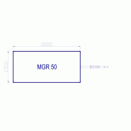 Roulotte de chantier mgr 50 / base-vie / 5 x 2.35 x 3.02 m_3