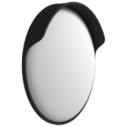 Vidaxl miroir de traffic convexe d'extérieur noir ø60 cm polycarbonate 153080_2