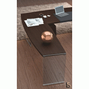Bureau de direction Larus avec retour - Dellarovere - Noyer, 255