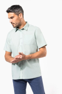 Chemise popeline polycoton manches courtes entretien facile homme - Réf: K551 - Kariban - tailles XS à 6XL et multiples couleurs_2