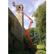 Nacelle araignée semi-automotrice tout terrain sur chenilles - Basket série SPIDER - Hauteur de travail jusqu'à 22m - Bi-énergie ou tout électrique_2