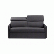 Canapé convertible LUXIA - Matelas 16 cm - Système express - Sommier à lattes 160 cm - Microfibre graphite_2