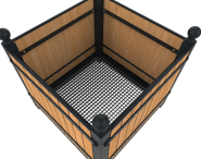 Jardinière Bac à Orangerie - Carrée EN HPL - Lali_2