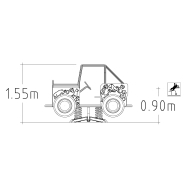 Jeu sur ressort Willy 6 places - réf 8000869 - Hags - Vert - Fondation à enterrer_2