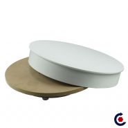 Accessoire pour dynamiser les vitrines avec un plateau tournant