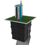 Conteneur de déchets enterrés  en plastique plus léger - EVOS_2