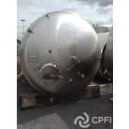 Cuve stérile BIO INOX 11940 L - Température -4°C à 127°C - Pression service 1.65 bar - CIP - N° ARTICLE : CUV186_2