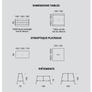 Table de réunion carrée ou rectangulaire - Alto Réunion - Buronomic - Modulable et électrifiable_2