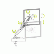 Port Designs 901104 support d'écran plat pour bureau 81,3 cm (32