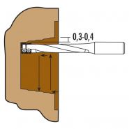 W173.160.R - Fraise à plaquette - Sistemi S.R.L. - diamètre 16 mm - pour serrures Z=2_2