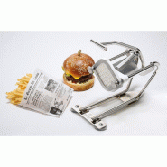 Coupe-frites médium Compact Pro avec grille couteau 10mm et poussoir Louis Tellier_2