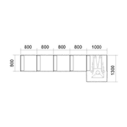 Isoloir à montage et démontage ultra rapide - Ossature métallique et rideaux en tissu M1_2
