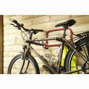 MOTTEZ - Support mural rabattable pour 2 vélos - tubes acier zingué et époxy - B053QRA_2