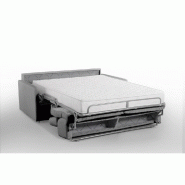 Canapé convertible express Eclipse - Matelas 18 cm - Couchage 120 cm - Tissu microfibre gris clair_2