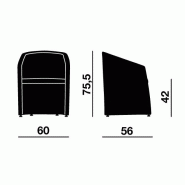 Fauteuil d'accueil Design ALIAS - Offisit - Vert_2