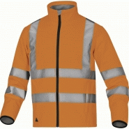 Veste réfléchissante - Haute visibilité Classe 3 - Softshell 3 couches - Fermeture zip anti-froid - 4 poches_2