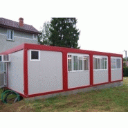 Bungalow de chantier standard plus / modulaire / ossature en métal / parois en panneau sandwich / isolé_2