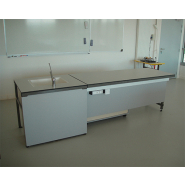 Paillasse réglable en hauteur par manivelle, profondeur 600 mm -Réf PRGEH-2 - BIOLAB_2