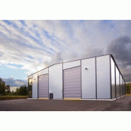 Porte sectionnelle industrielle NK4L Warm Lite - automatique, repliable en plafond, pleine en métal, isolation phonique et thermique - 12000 x 8000 mm_2