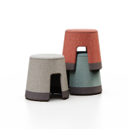 Tabouret scolaire modulaire, conçu pour créer des espaces de détente et d'interaction dans les centres éducatifs - Pop_2