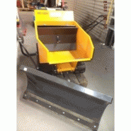 Benne hydraulique pour mini dumper avec sécurité homme mort intégrée