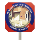 Miroir pour sortie de garage sur cadre « Interdiction de stationner » - Gamme Citymir - Garantie 3 ans_2