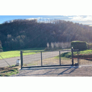 Portail coulissant grillagé - 5000 / 2000_2